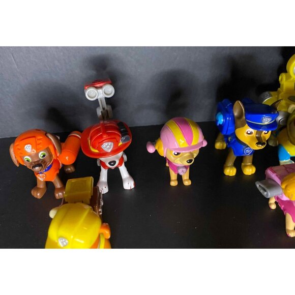 Lot of PAW Patrol Dino Rescue Marshall Rocky Skye Zuma Rubble Mandy Toys Figures - Picture 2 of 8